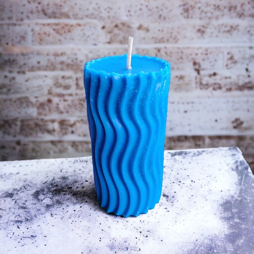 Bougie décorative torsadée